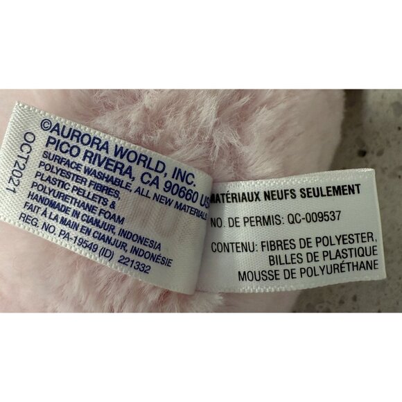 Aurora World Parsley Piglet Flopsie Plush Pig Toy 12" Soft Stuffed Pink Gray - Picture 6 of 9